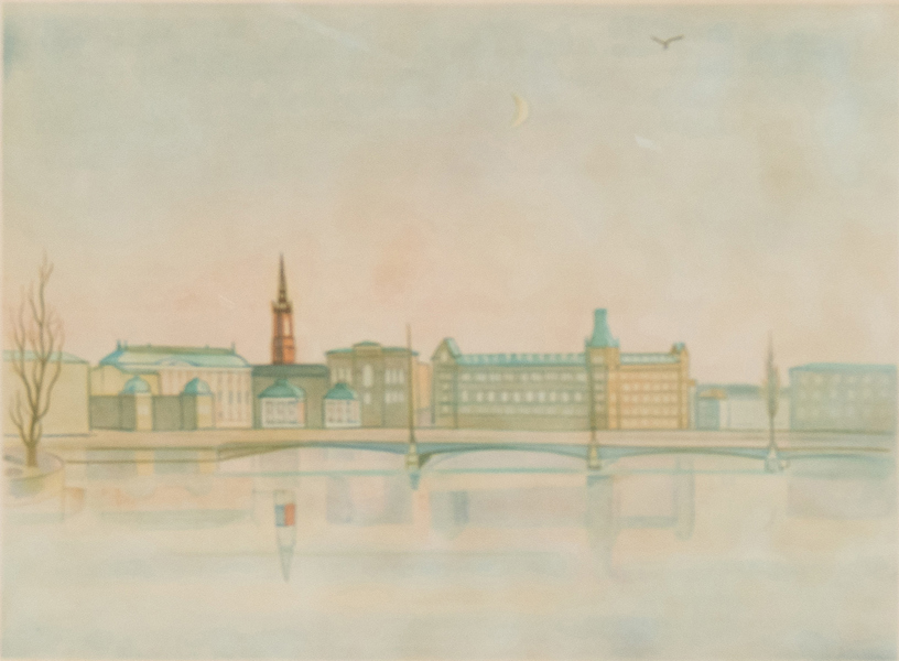 EINAR JOLIN (1890-1976), färglitografi, signerad och numrerad 357/360