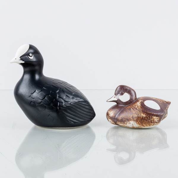 PAUL HOFF, 2 st figurer, stengods, Gustavsberg 