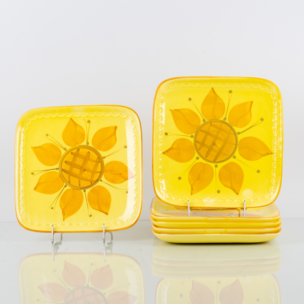 TALLRIKAR, 6 st, keramik, Deco, Hälsingborg, 1960-/70-tal