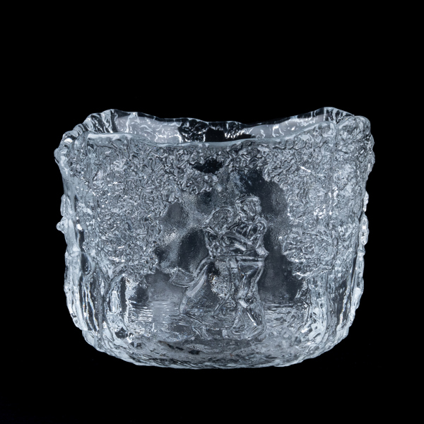 KJELL ENGMAN, skål, glas, "Midsommardansen", Kosta Boda