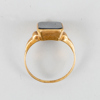 RING, 18k guld, med onyx, svenska stämplar 1953