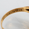 RING, 18k guld, med onyx, svenska stämplar 1953