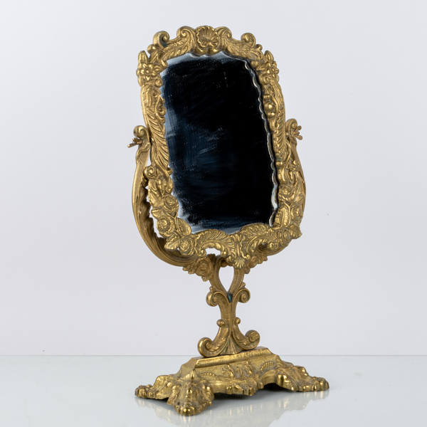 BORDSSPEGEL, bronserat gjutgods, 1900-tal