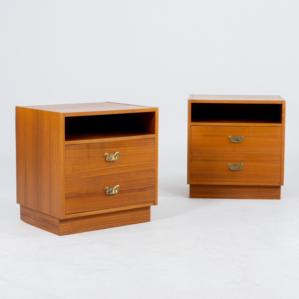 SÄNGBORD, 1 par, teak, 1900-talets mitt