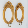 SPEGELLAMPETTER, 1 par, gustaviansk stil, förgyllda och bronserade, 1900-talets andra hälft