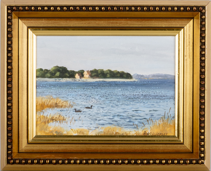 ASTRID WIDENBERG LILJEFORS (född 1943), olja på pannå, signerad 