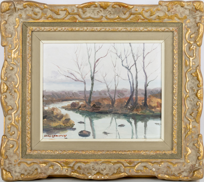 NILS CARLSTEDT (1898-1980), olja på pannå, signerad