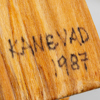 GUNNAR KANEVAD, skulptur, trä, signerad och daterad 1987