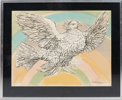  PABLO PICASSO (1881-1973), "Colombe volant (À l'arc-en-ciel)", färglitografi