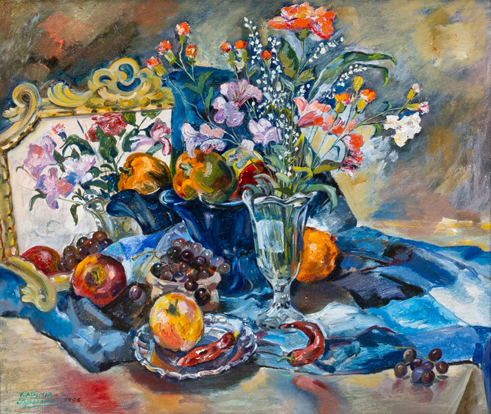 OIDENTIFIERAD KONSTNÄR, olja på duk, signerad och daterad 1996