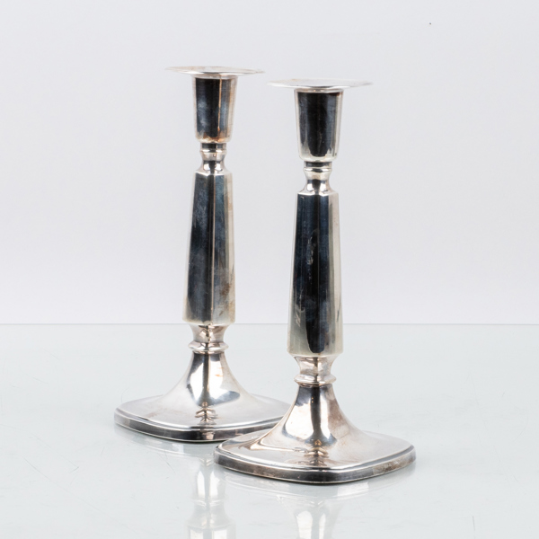 TORE ELDH, 1 par ljusstakar, silver, Ceson, Göteborg 1974