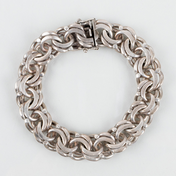 ARMBAND, silver, svenska stämplar 1972
