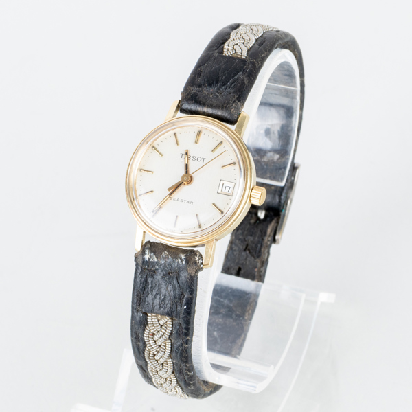 ARMBANDSUR, 14k guld, Tissot seastar, quartz