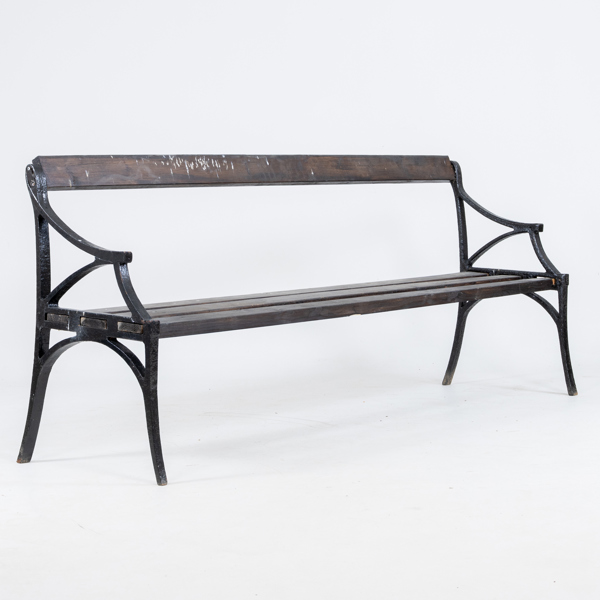 TRÄDGÅRDSSOFFA, gjutjärn, 1900-talets första hälft 