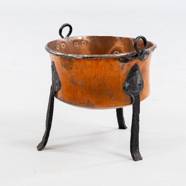 KITTEL, koppar, 1800-tal, på smidesben