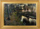 OIDENTIFIERAD KONSTNÄR, olja på duk, 1800-/1900-tal, signerad Söborg