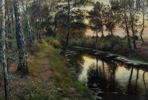 OIDENTIFIERAD KONSTNÄR, olja på duk, 1800-/1900-tal, signerad Söborg