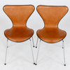 ARNE JACOBSEN, 6 st stolar, "Sjuan", för Fritz Hansen, tillverkade 2016