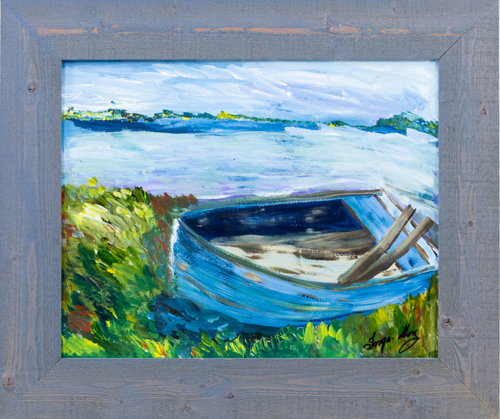 OIDENTIFIERAD KONSTNÄR, olja på papper, signerad Inga-Maj