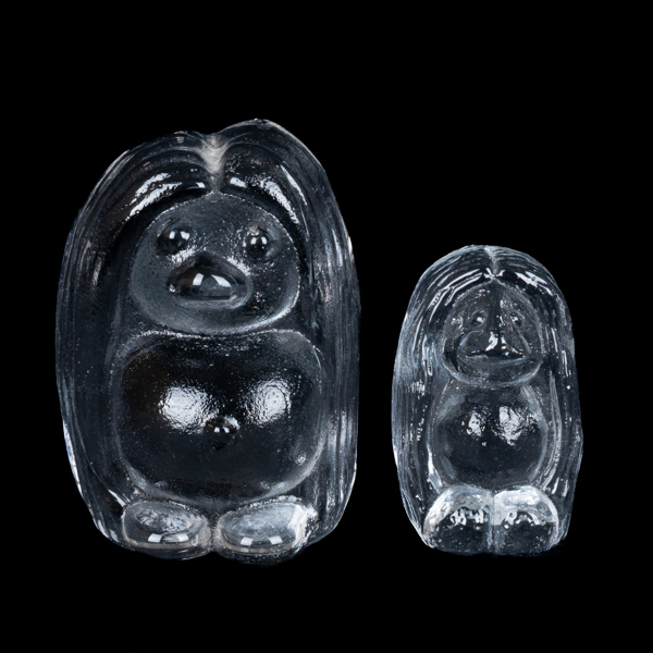 FIGURER, 2 st, Bergdala glashytta, 1900-talets andra hälft