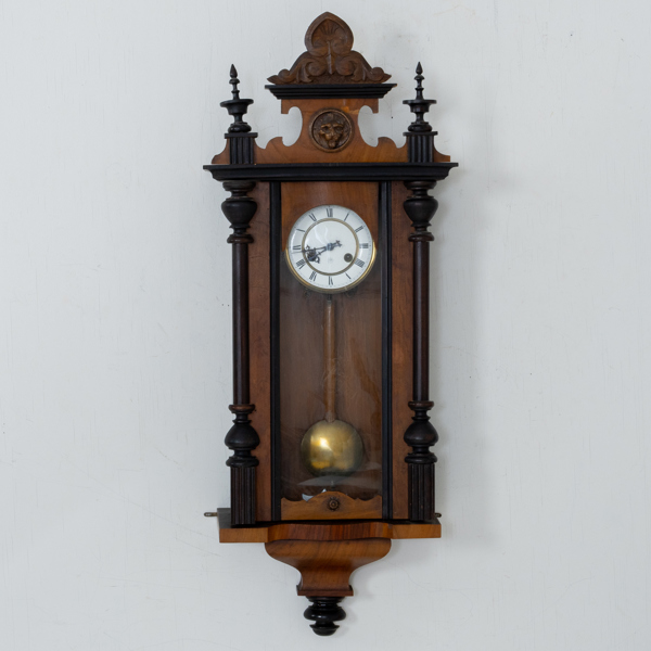 VÄGGUR, sk pendelur, Junghans, omkring år 1900