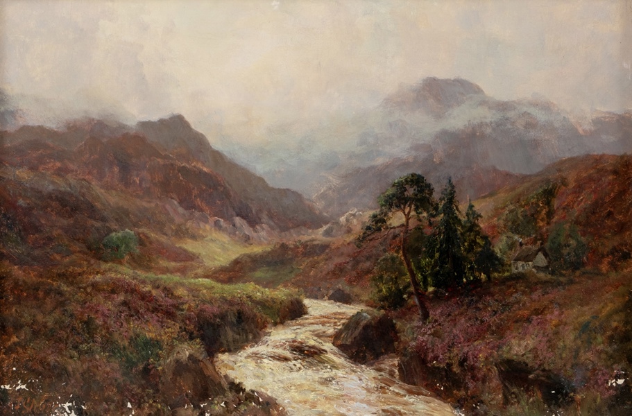 JOHN FALCONAR SLATER (Storbritannien, 1857-1937), olja på duk, signerad