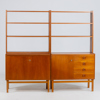 BOKHYLLA, 2 sektioner, 1950-/60-tal