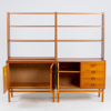 BOKHYLLA, 2 sektioner, 1950-/60-tal