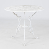 TRÄDGÅRDSMÖBEL, 5 del, vitmålad aluminium, 1900-talets andra hälft