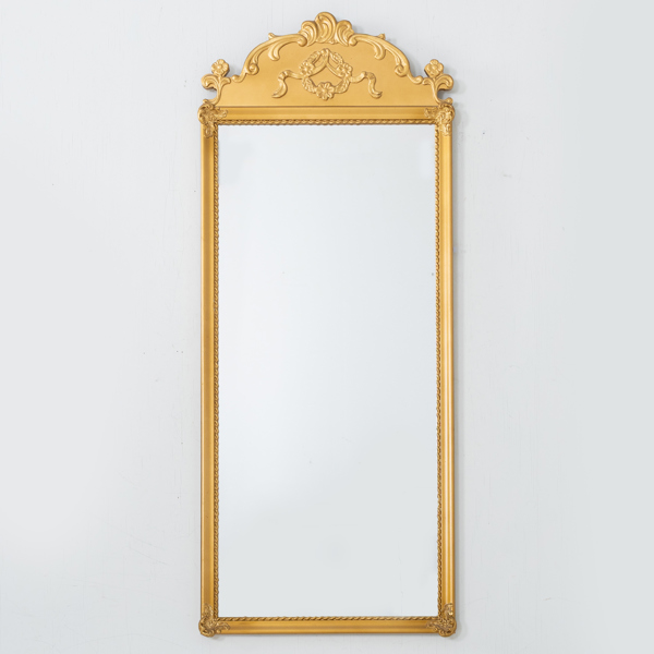 SPEGEL, gustaviansk stil, bronserad, 1900-talets första hälft 