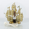 BORDSLAMPA, mässing och glas, 1900-talets första hälft