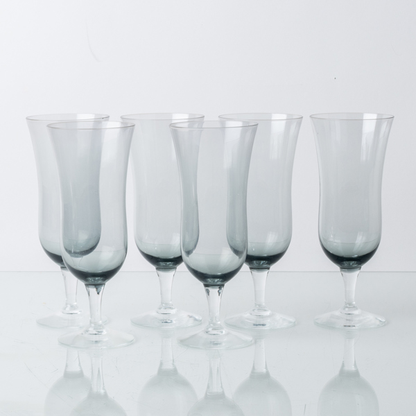 CHAMPAGNEGLAS, 6 st, 1900-talets andra hälft