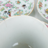 KOPPAR MED FAT, 6 st, porslin, Kina, 1800-tal