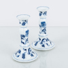 LJUSSTAKAR, 1 par, porslin, Blue Danube, Japan, 1900-tal