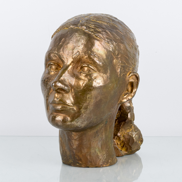 OIDENTIFIERAD KONSTNÄR, skulptur, brons, monogramsignerad XA samt med gjutarstämpel H Bergman cire perdue, daterad 68
