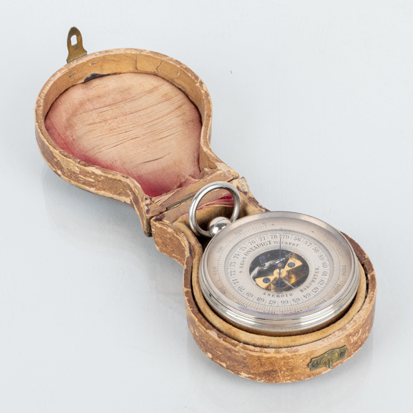 BAROMETER, vitmetall, tidigt 1900-tal