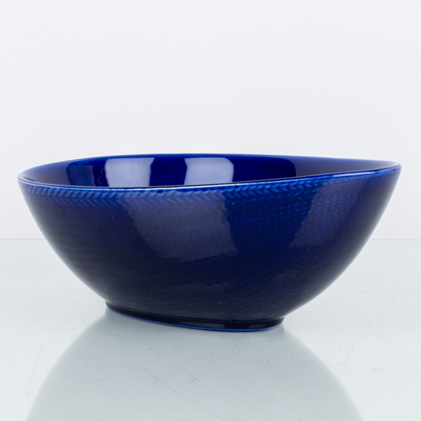 HERTHA BENGTSON, skål, flintgods, "Blå Eld", Rörstrand