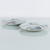 TALLRIKAR, 2 st, porslin, Qianlong (1736-1795)