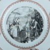 TALLRIKAR, 2 st, porslin, Qianlong (1736-1795)