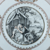 TALLRIKAR, 2 st, porslin, Qianlong (1736-1795)