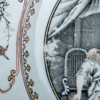 TALLRIKAR, 2 st, porslin, Qianlong (1736-1795)