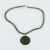 COLLIER MED HÄNGE, jade och sterlingsilver, 1900-tal