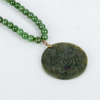 COLLIER MED HÄNGE, jade och sterlingsilver, 1900-tal