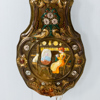 VÄGGUR, bemålad metall, 1800-tal
