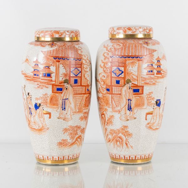  LOCKURNOR, 1 par, porslin, Japan, 1800-/1900-tal