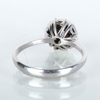 RING, 18k vitguld, med briljantslipade diamanter, sannolikt 1900-talets andra hälft