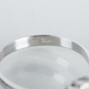 RING, 18k vitguld, med briljantslipade diamanter, sannolikt 1900-talets andra hälft
