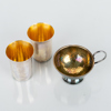 PUNCHMUGG SAMT SUPKOPPAR, 1 par, silver, bla BEFA, 1900-tal