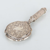 HANDSPEGEL / PUDERDOSA, silver, 1900-talets första hälft