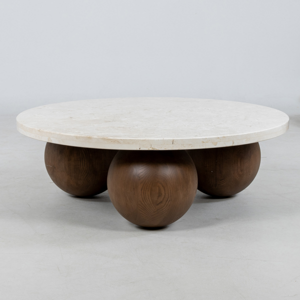 EDIN & LINA KJELLVERTZ, soffbord, "Sphere Round", Dusty Deco, samtida